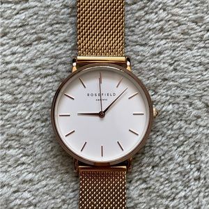 Rosefield Tribeca Rose Gold Mesh watch 33mm